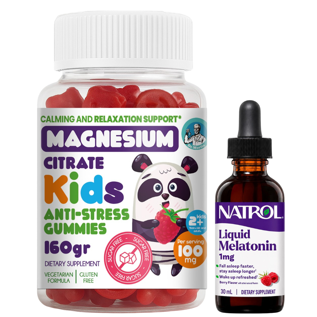 Gomitas de magnesio + melatonina para niños