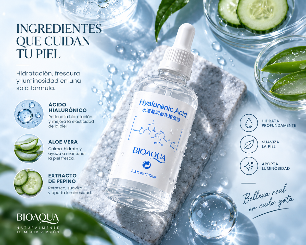 SERUM ACIDO HIALURONICO BIOAQUA 100 ML