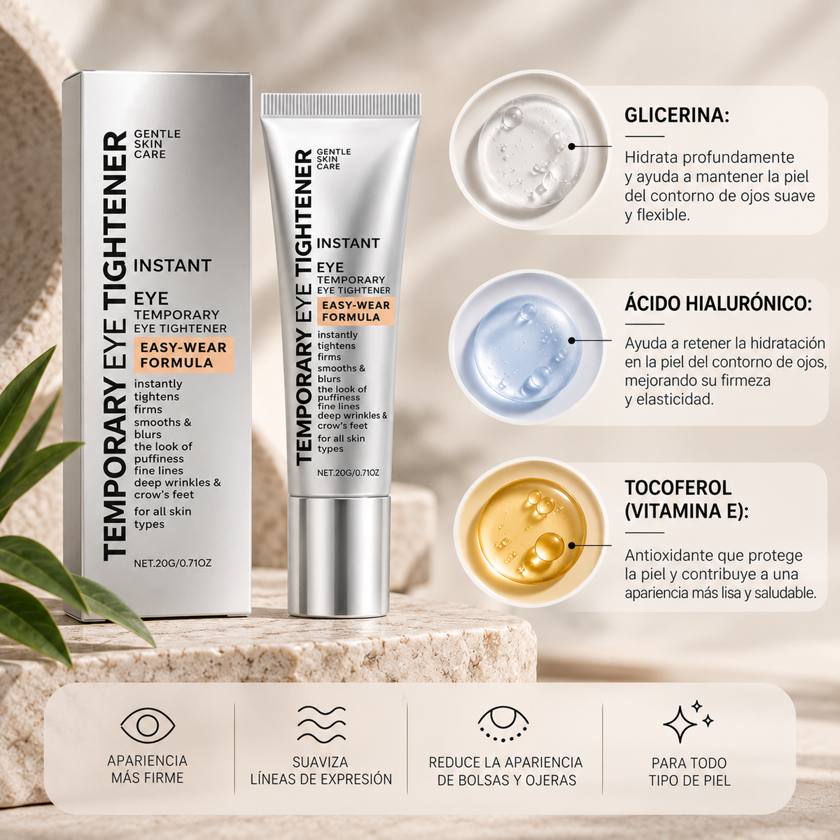 Crema Reafirmante Tensora Para Ojos
