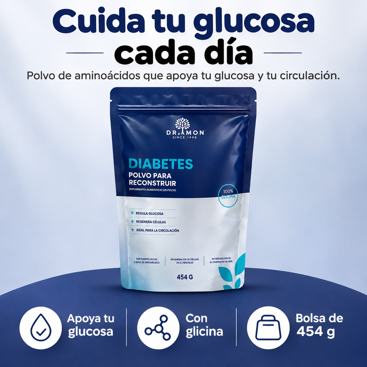 Diabetes Polvo para Reconstruir: aminoácidos para tu glucosa