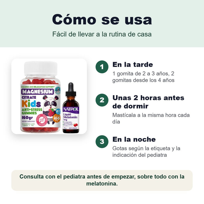 Cómo se usa el combo de gomitas y gotas