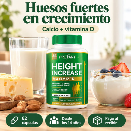 Pretant Height Increase, calcio y vitamina D