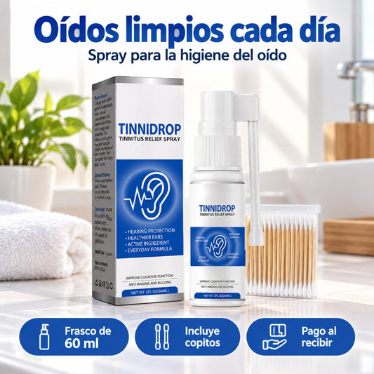 Tinnidrop, spray para la higiene del oído de 60 ml